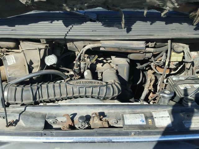 1FMCA11U7LZB26014 - 1990 FORD AEROSTAR BLACK photo 7