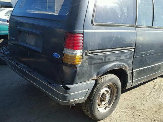 1FMCA11U7LZB26014 - 1990 FORD AEROSTAR BLACK photo 9