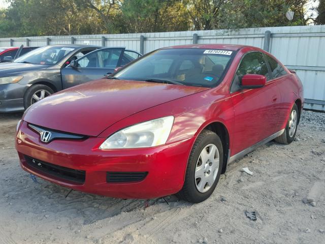 1HGCM71385A012046 - 2005 HONDA ACCORD LX RED photo 2