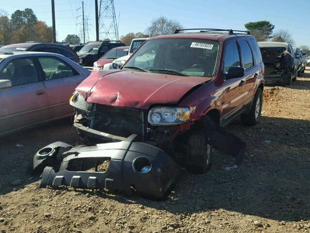 1FMYU03167KA12787 - 2007 FORD ESCAPE XLT RED photo 2