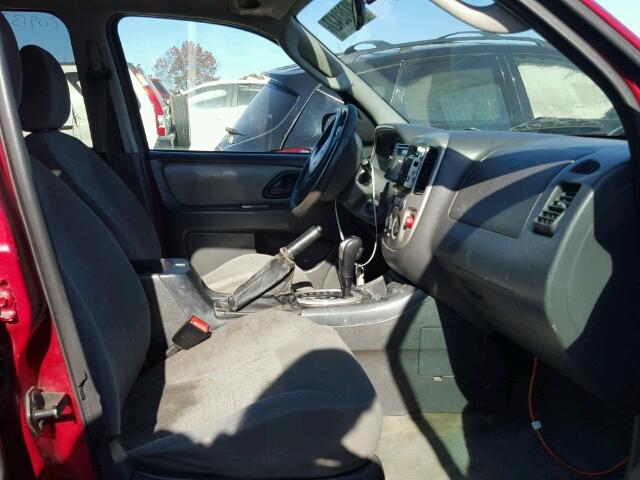 1FMYU03167KA12787 - 2007 FORD ESCAPE XLT RED photo 5