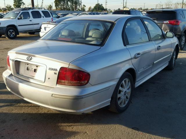 KMHWF35H94A062288 - 2004 HYUNDAI SONATA GLS SILVER photo 4