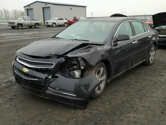 1G1ZC5E02CF100275 - 2012 CHEVROLET MALIBU 1LT BLACK photo 2