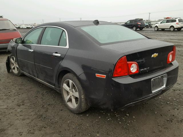 1G1ZC5E02CF100275 - 2012 CHEVROLET MALIBU 1LT BLACK photo 3