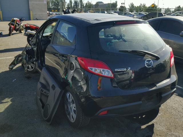 JM1DE1KZ3D0166393 - 2013 MAZDA MAZDA2 BLACK photo 3