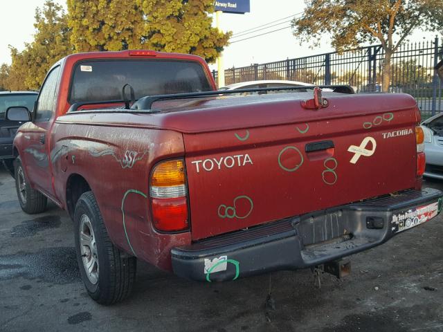 5TENL42N81Z722914 - 2001 TOYOTA TACOMA RED photo 3