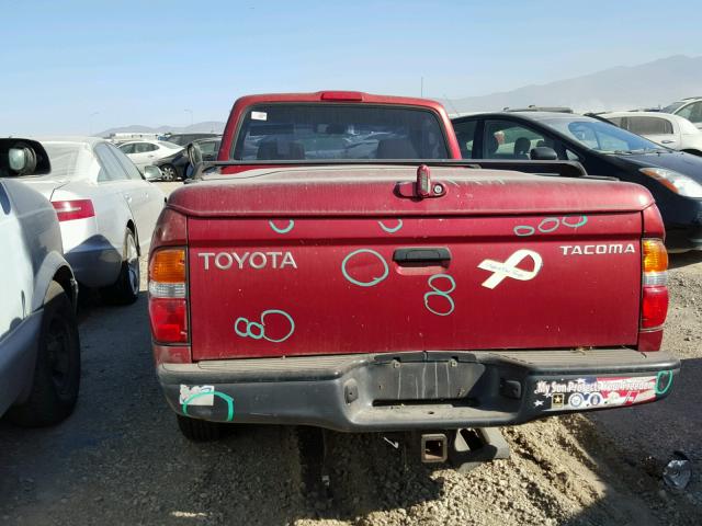 5TENL42N81Z722914 - 2001 TOYOTA TACOMA RED photo 6