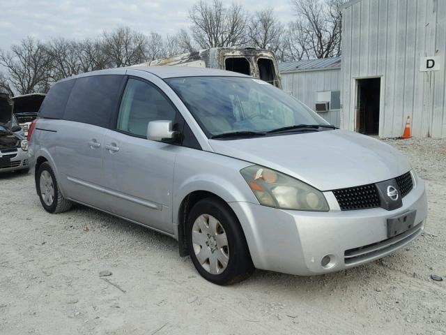 5N1BV28U34N321435 - 2004 NISSAN QUEST S SILVER photo 1