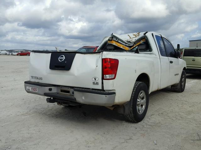 1N6AA06A57N227907 - 2007 NISSAN TITAN XE WHITE photo 4