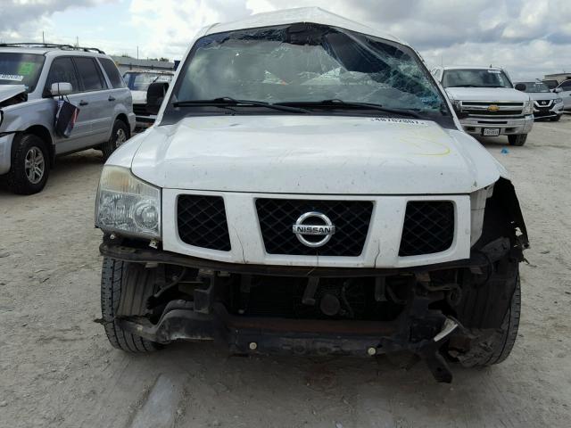 1N6AA06A57N227907 - 2007 NISSAN TITAN XE WHITE photo 9