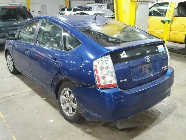 JTDKB20U287723112 - 2008 TOYOTA PRIUS BLUE photo 3