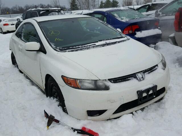 2HGFG12678H000230 - 2008 HONDA CIVIC LX WHITE photo 1