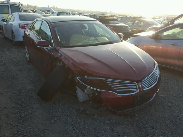 3LN6L2G93DR809916 - 2013 LINCOLN MKZ Բորդո լուսանկար 1