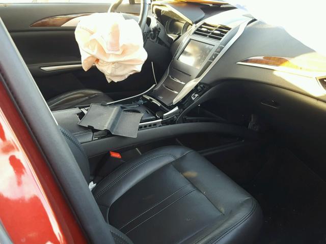 3LN6L2G93DR809916 - 2013 LINCOLN MKZ Բորդո լուսանկար 5