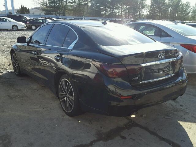 JN1BV7AR2FM416863 - 2015 INFINITI Q50 BASE Negro foto 3