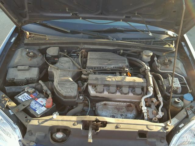 2HGES26772H528568 - 2002 HONDA CIVIC EX ლურჯი ფოტო 7