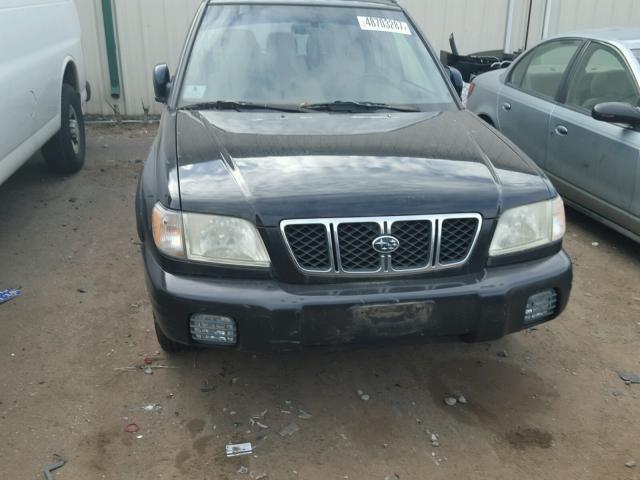 JF1SF65621H717032 - 2001 SUBARU FORESTER S Սև լուսանկար 9
