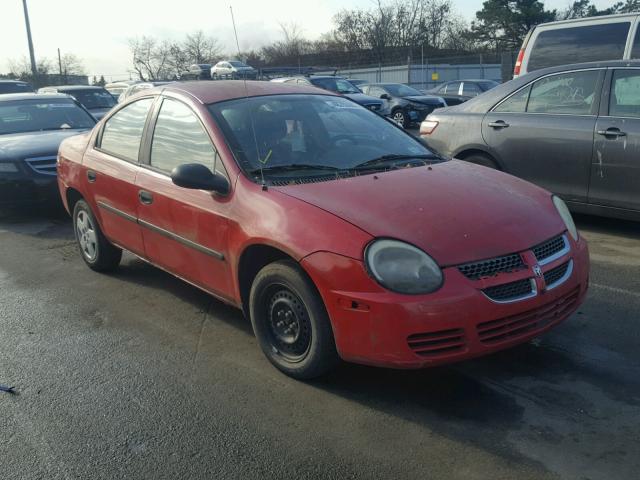 1B3ES26C54D571108 - 2004 DODGE NEON BASE RED photo 1