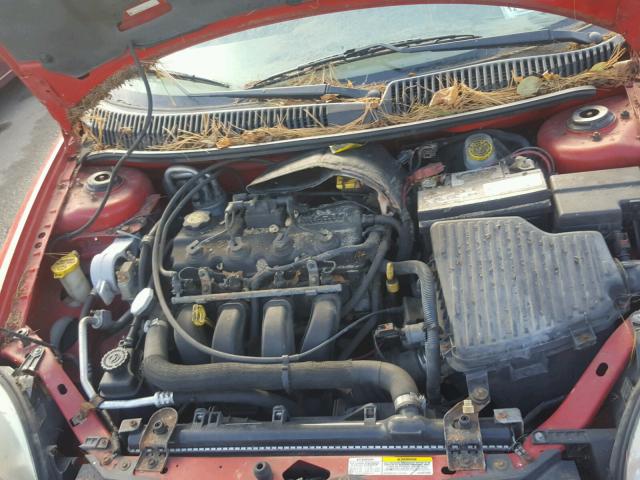 1B3ES26C54D571108 - 2004 DODGE NEON BASE RED photo 7