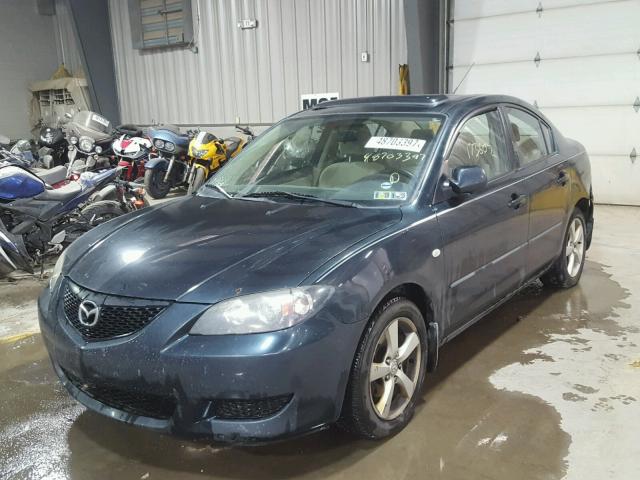 JM1BK12F051250866 - 2005 MAZDA 3 I BLUE photo 2