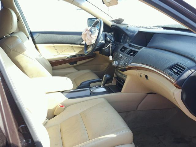 1HGCP2F89BA050069 - 2011 HONDA ACCORD EXL BROWN photo 5