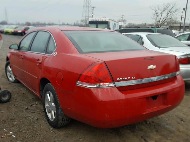 2G1WT58NX89119571 - 2008 CHEVROLET IMPALA LT RED photo 3