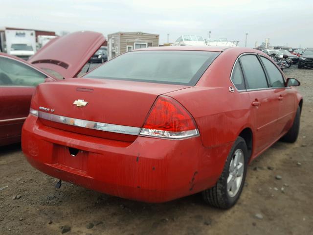 2G1WT58NX89119571 - 2008 CHEVROLET IMPALA LT RED photo 4