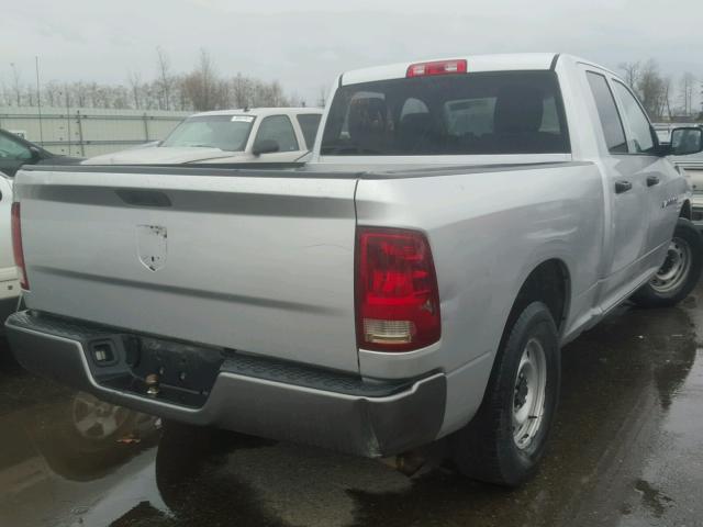 1D7RB1GKXBS514269 - 2011 DODGE RAM 1500 SILVER photo 4