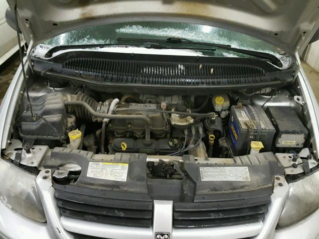 1D4GP45R17B106418 - 2007 DODGE CARAVAN SX SILVER photo 7