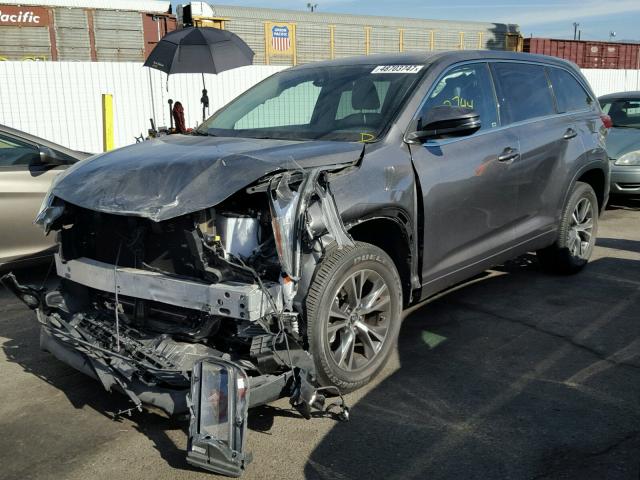 5TDZZRFH2HS205021 - 2017 TOYOTA HIGHLANDER GRAY photo 2