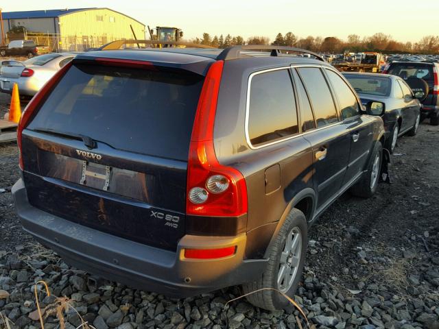 YV1CM59H241051002 - 2004 VOLVO XC90 BLUE photo 4