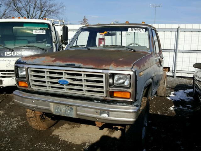 1FTEF26N7GNA79523 - 1986 FORD F250 GRAY photo 2