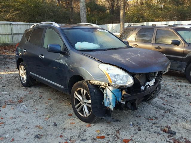 JN8AS5MV2CW709861 - 2012 NISSAN ROGUE S BLUE photo 1