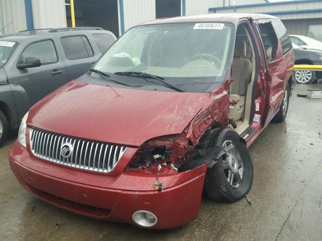 2MRDA202X4BJ13113 - 2004 MERCURY MONTEREY MAROON photo 2