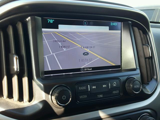 1GCGSCEN3H1331644 - 2017 CHEVROLET COLORADO L GRAY photo 9