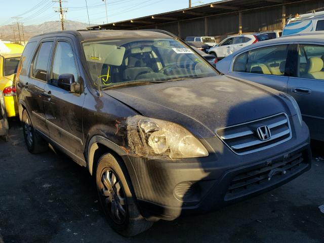 JHLRD78845C015656 - 2005 HONDA CR-V EX BLUE photo 1