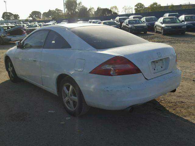 1HGCM82603A023831 - 2003 HONDA ACCORD EX WHITE photo 3