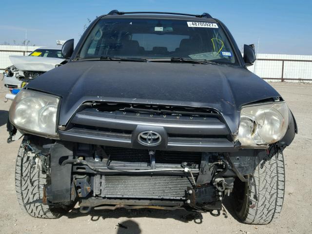 JTEZT17R850023411 - 2005 TOYOTA 4RUNNER LI CHARCOAL photo 9