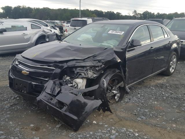 1G1ZH57B59F208091 - 2009 CHEVROLET MALIBU 1LT BLACK photo 2