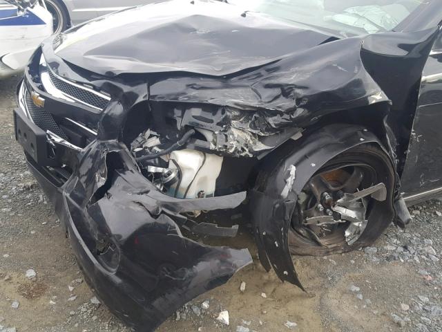 1G1ZH57B59F208091 - 2009 CHEVROLET MALIBU 1LT BLACK photo 9