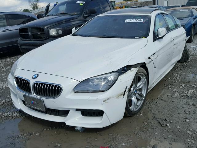 WBA6B8C57ED452440 - 2014 BMW 640 XI WHITE photo 2