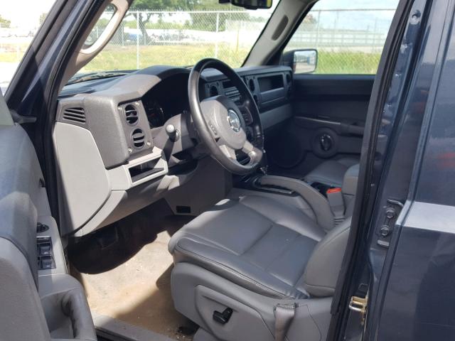 1J8HH48KX6C314151 - 2006 JEEP COMMANDER SILVER photo 9