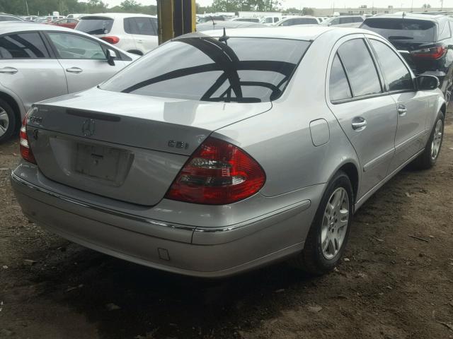 WDBUF26J45A720395 - 2005 MERCEDES-BENZ E 320 CDI SILVER photo 4