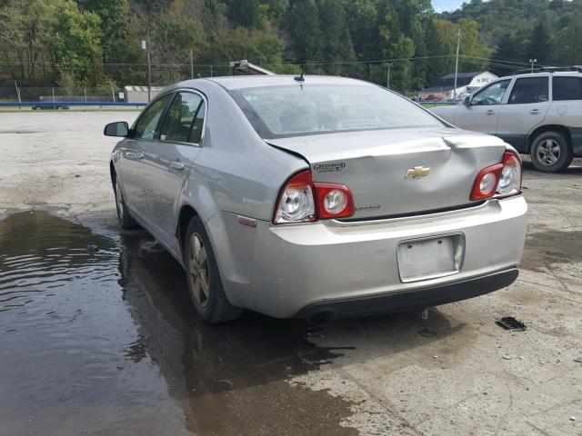 1G1ZG57B68F200146 - 2008 CHEVROLET MALIBU LS ნაცრისფერი ფოტო 3