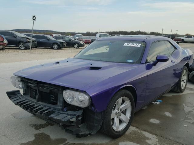 2C3CDYDJ4DH694605 - 2013 DODGE CHALLENGER PURPLE photo 2