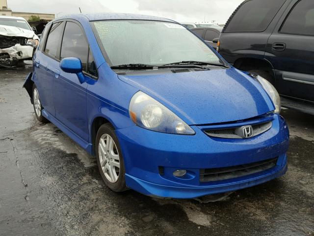 JHMGD37677S040300 - 2007 HONDA FIT S BLUE photo 1