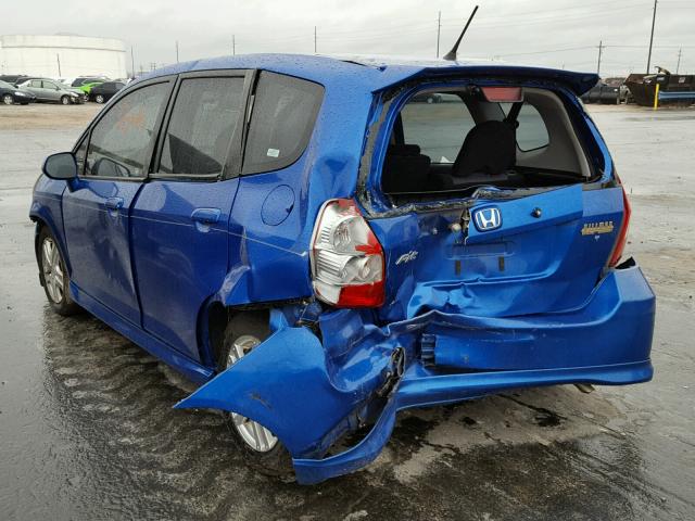 JHMGD37677S040300 - 2007 HONDA FIT S 蓝色 照片 3