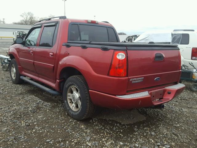 1FMZU77K04UB22945 - 2004 FORD EXPLORER S RED photo 3