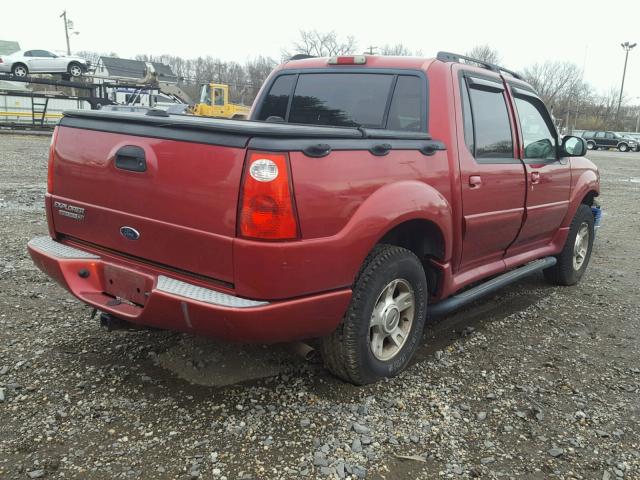 1FMZU77K04UB22945 - 2004 FORD EXPLORER S RED photo 4