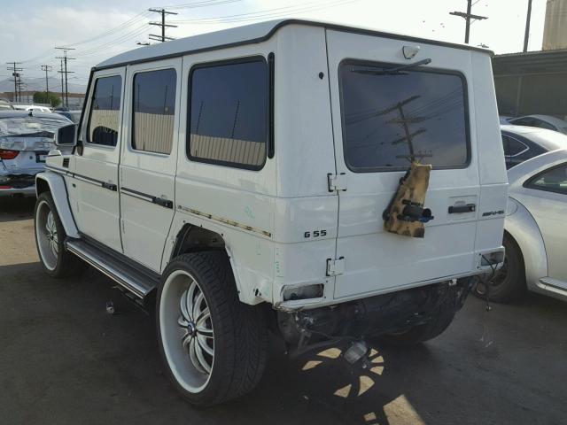 WDCYR37E79X178630 - 2009 MERCEDES-BENZ G 550 WHITE photo 3